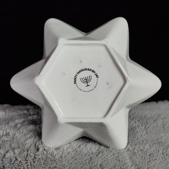 Party Hanukkah by Jay Colorful Ceramic Star shaped Bowl - Picture 2 of 5